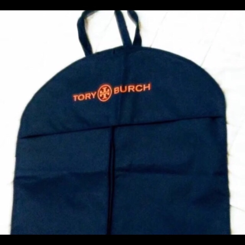Tory Burch Navy and Orange Garment Bag